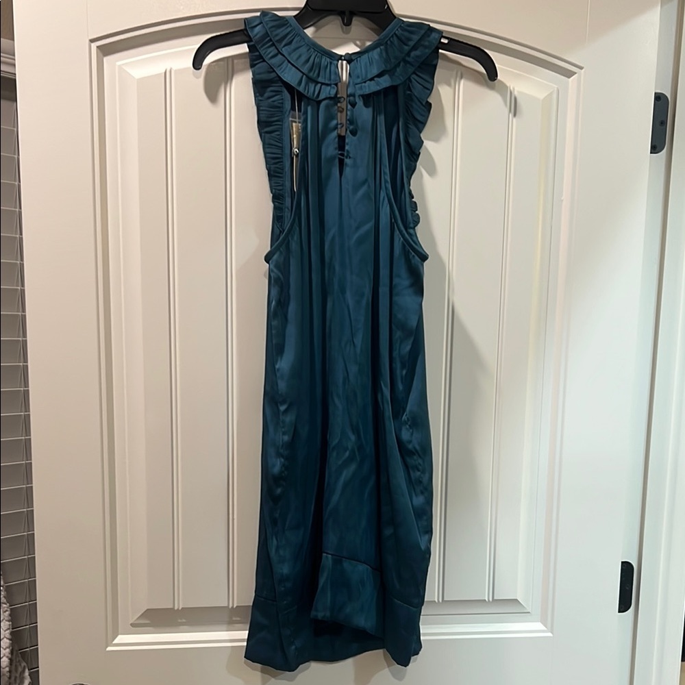 Esley Blue Ruffle Dress - Picture 4 of 7